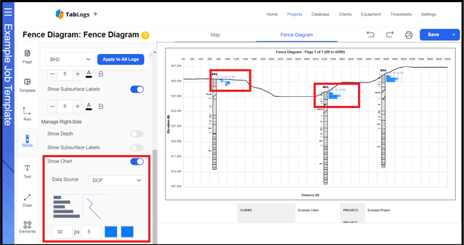 Fence Diagram - Show Chart